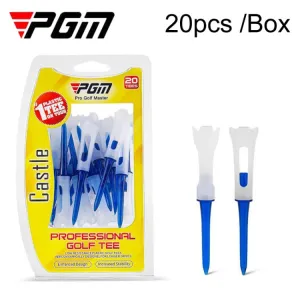 20pcs /Box PGM QT026 83mm Golf Ball Tee Competition Spike Ball Holder(Blue)