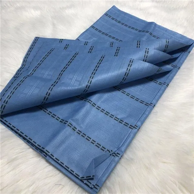 5 Yards African atiku fabric for man for garment 100% cotton Nigerian atiku textile atiku offical store