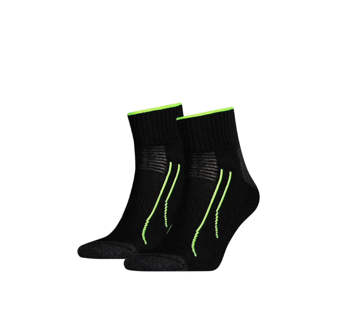 8 x Unisex Puma Performance Training Quarter Crew Black & White Socks