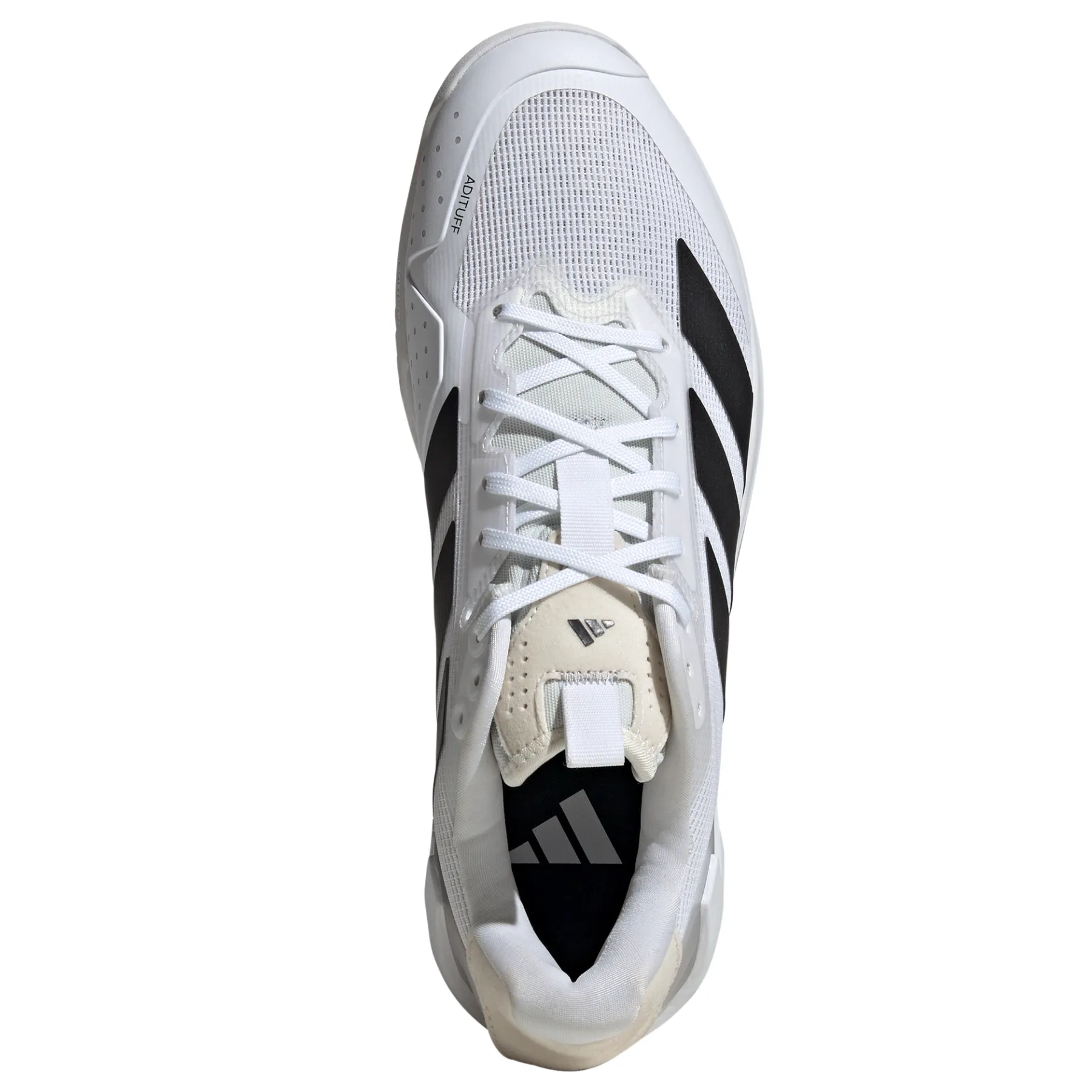 Adidas Adizero Ubersonic 5M Men Tennis Shoes - Cloud White / Core Black / Silver Metallic