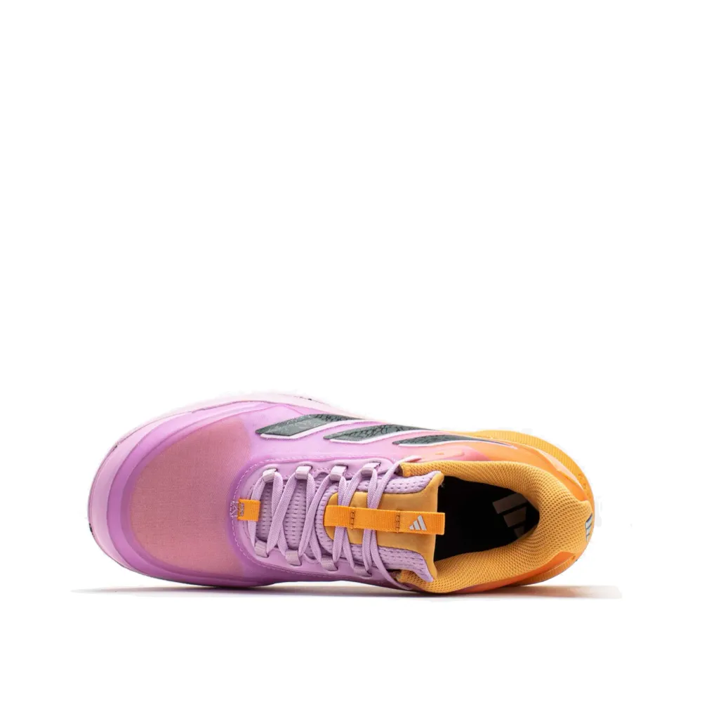 Adidas Women's Avacourt 2 Sneaker in Hazy Orange/Legend Ivy/Bliss Lilac