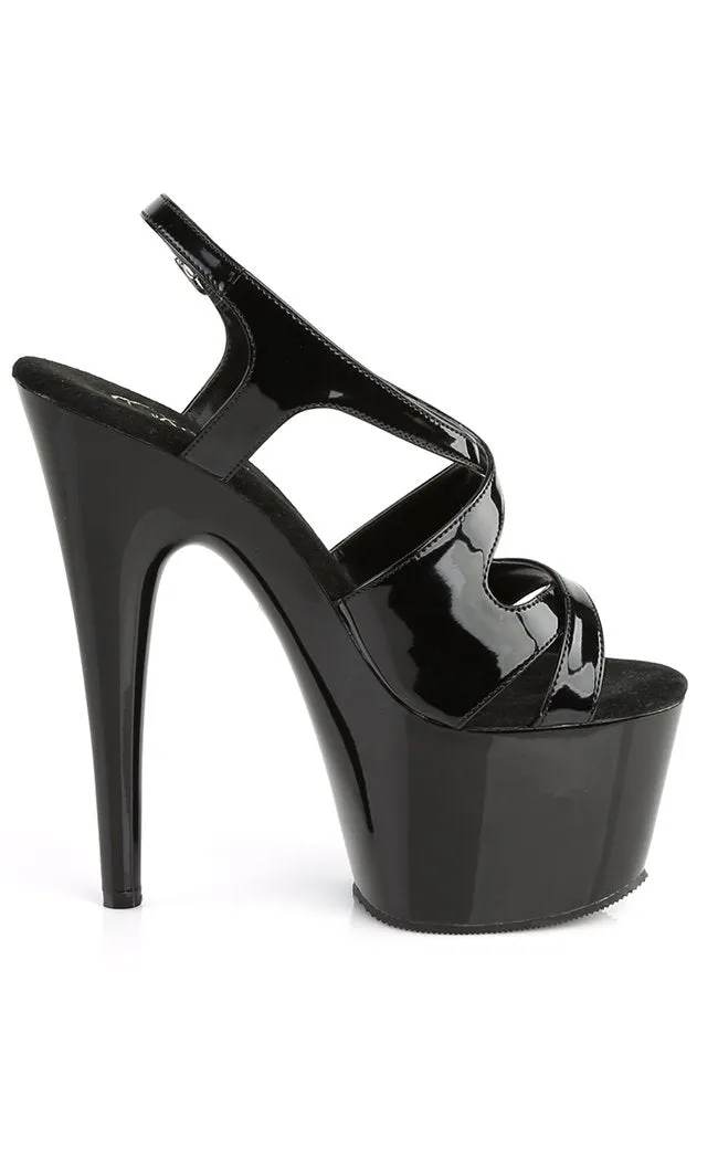 ADORE-730 Black Patent Heels