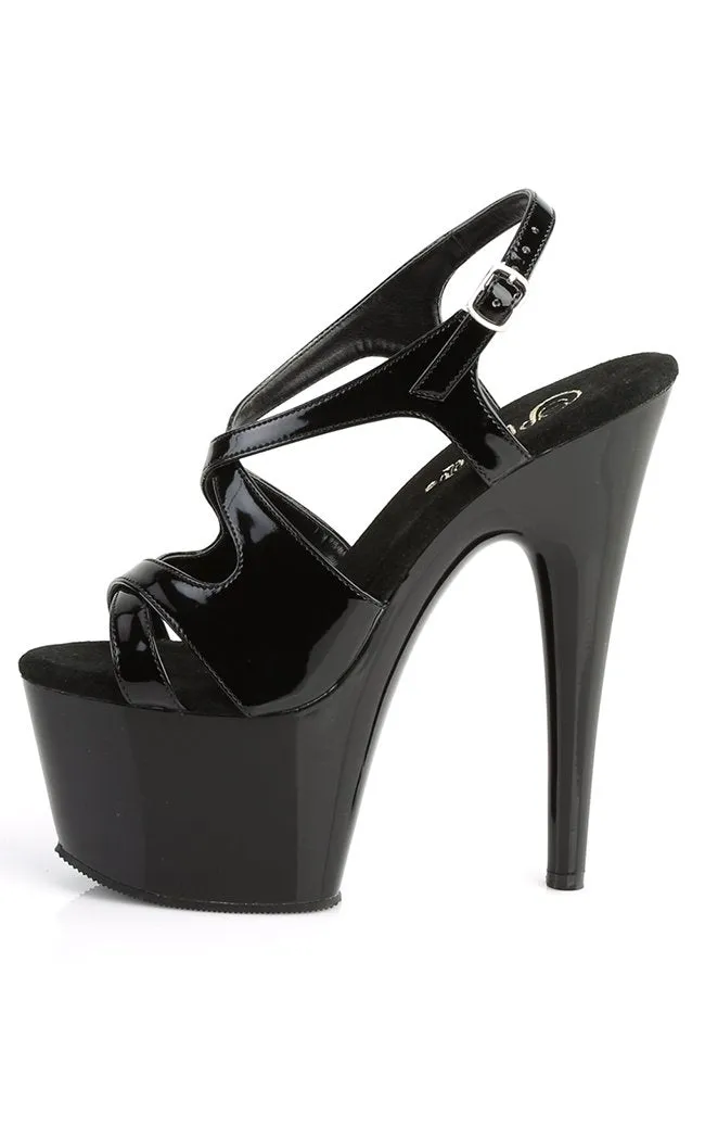 ADORE-730 Black Patent Heels