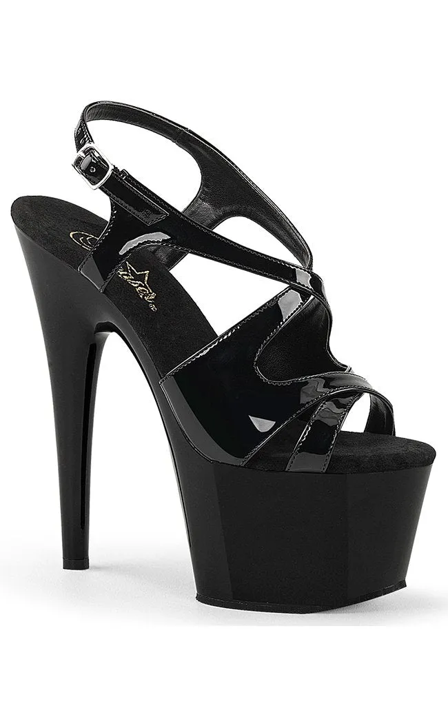 ADORE-730 Black Patent Heels