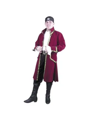 Adult Velvet Pirate Captain Costume