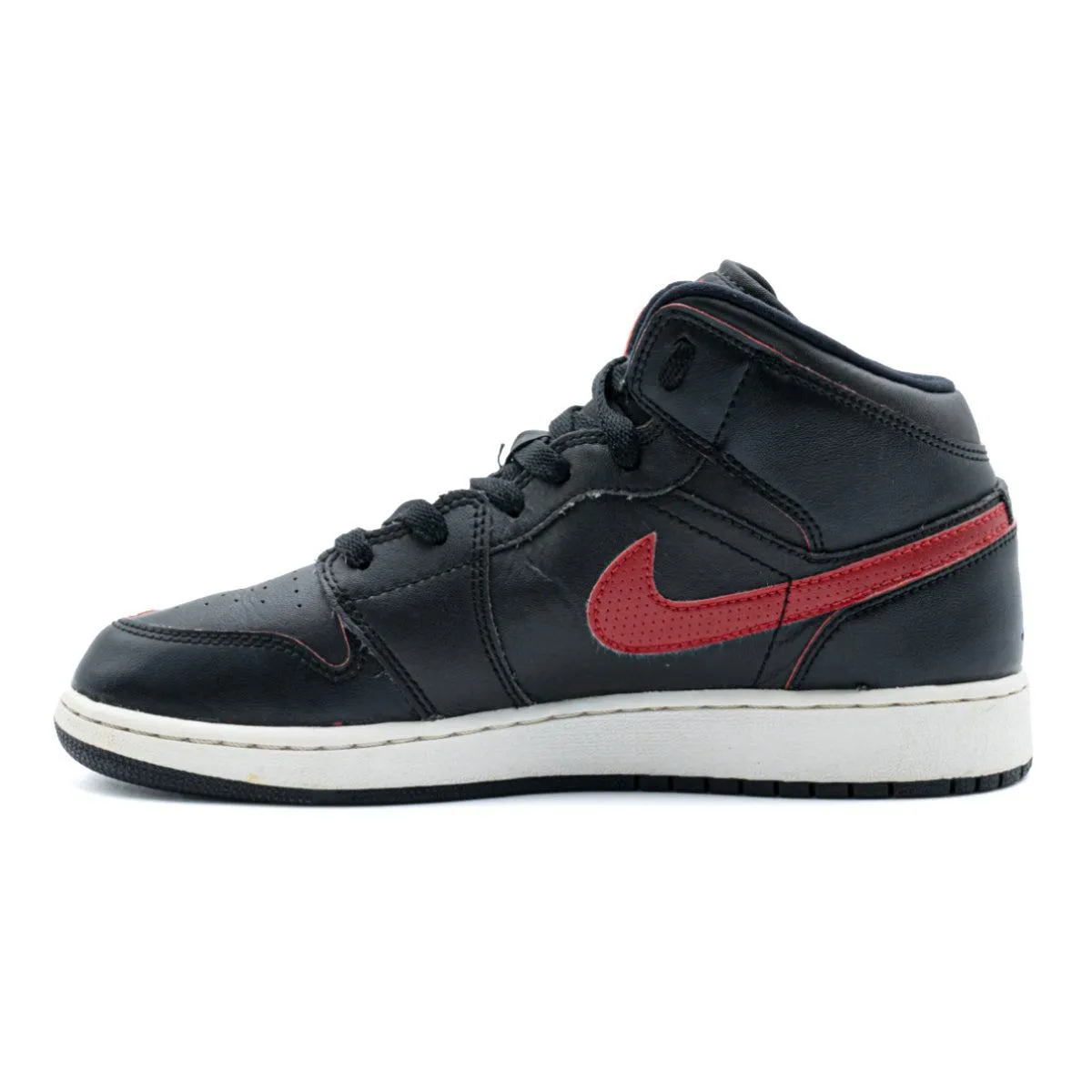 Air Jordan 1 Retro High-Top Sneakers Leather Black Colour For Women