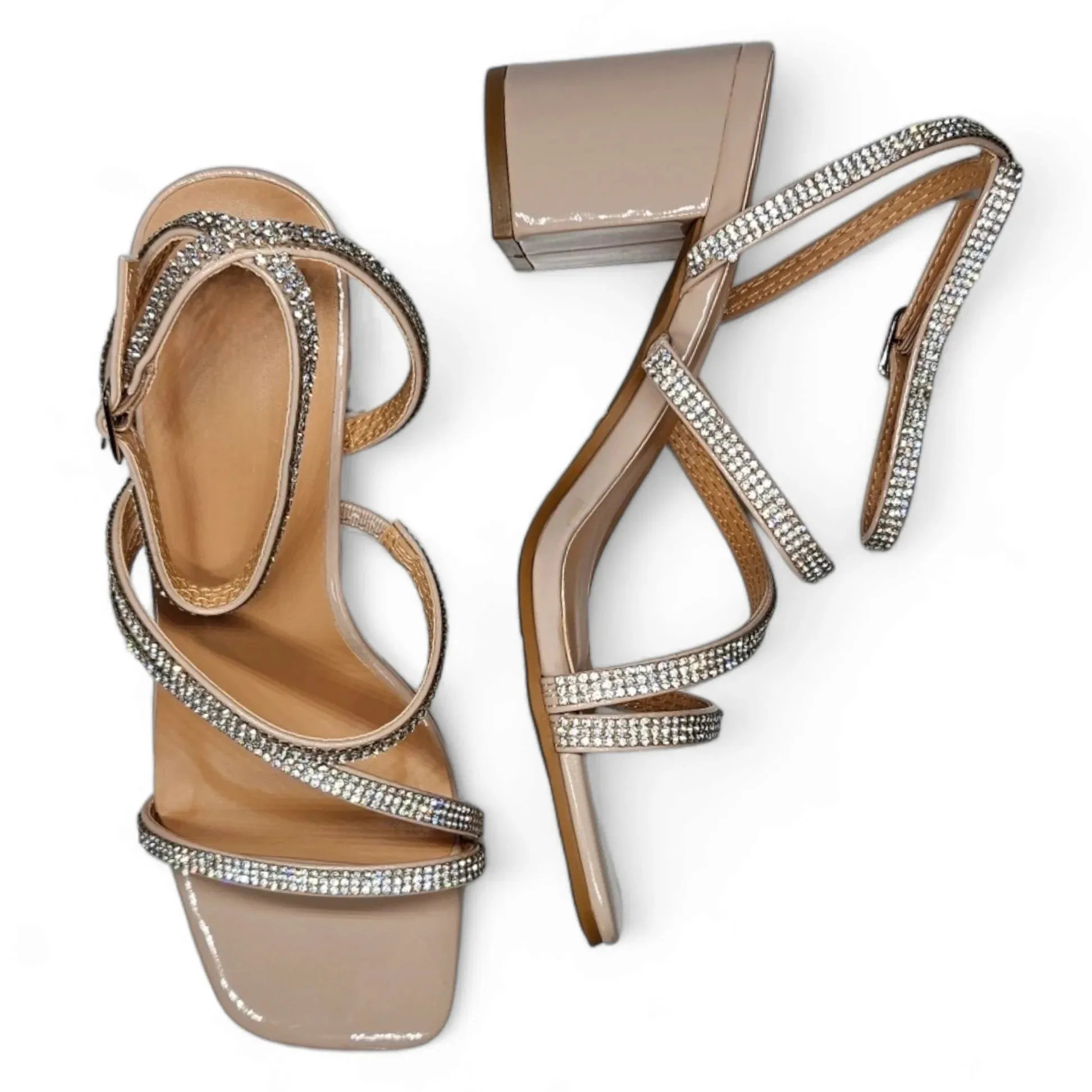 Ali Shimmer Block Heel