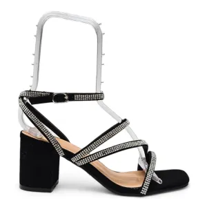 Ali Shimmer Block Heel