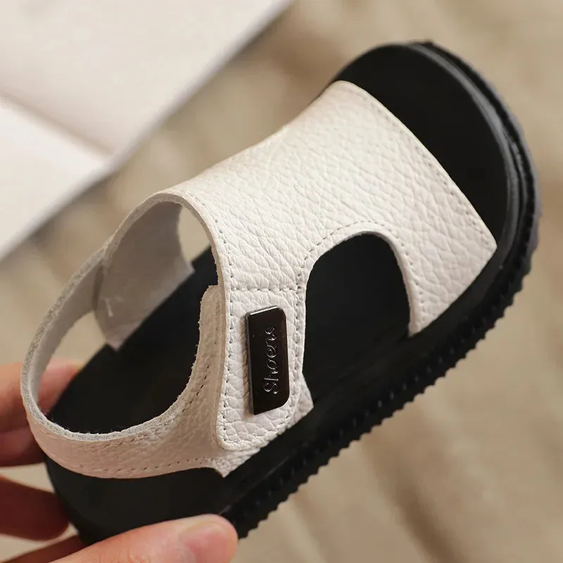 ARWEN & AJH GROUP  Children Sandals 2024 Summer New Anti slip Boy Beach Shoes Soft Sole Infant Baby Walking Shoes kid shoes