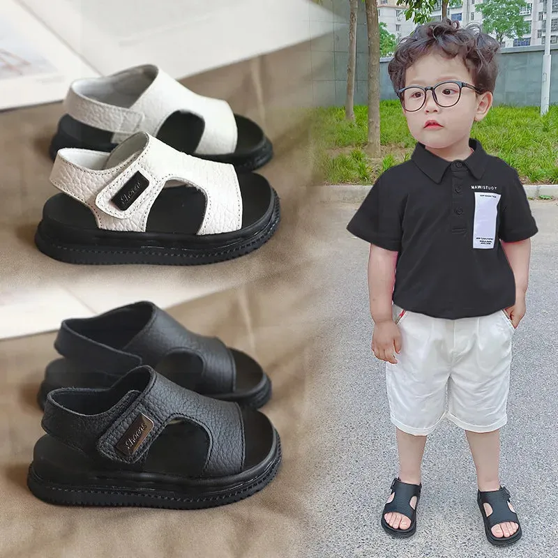 ARWEN & AJH GROUP  Children Sandals 2024 Summer New Anti slip Boy Beach Shoes Soft Sole Infant Baby Walking Shoes kid shoes