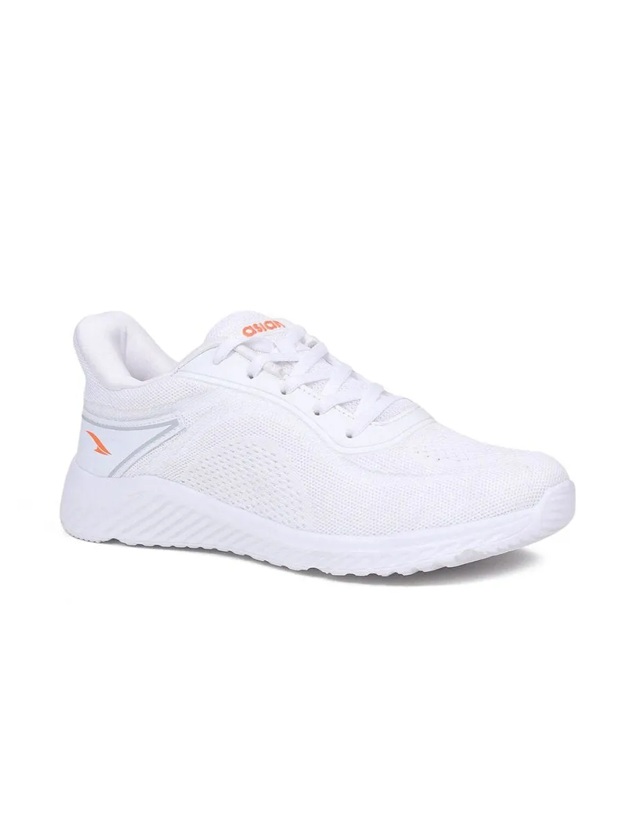 ASIAN Men White Mesh Running Shoes