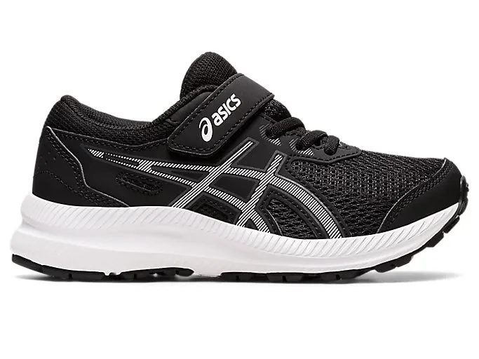 ASICS Contend 8 PS - Kids - Black/White