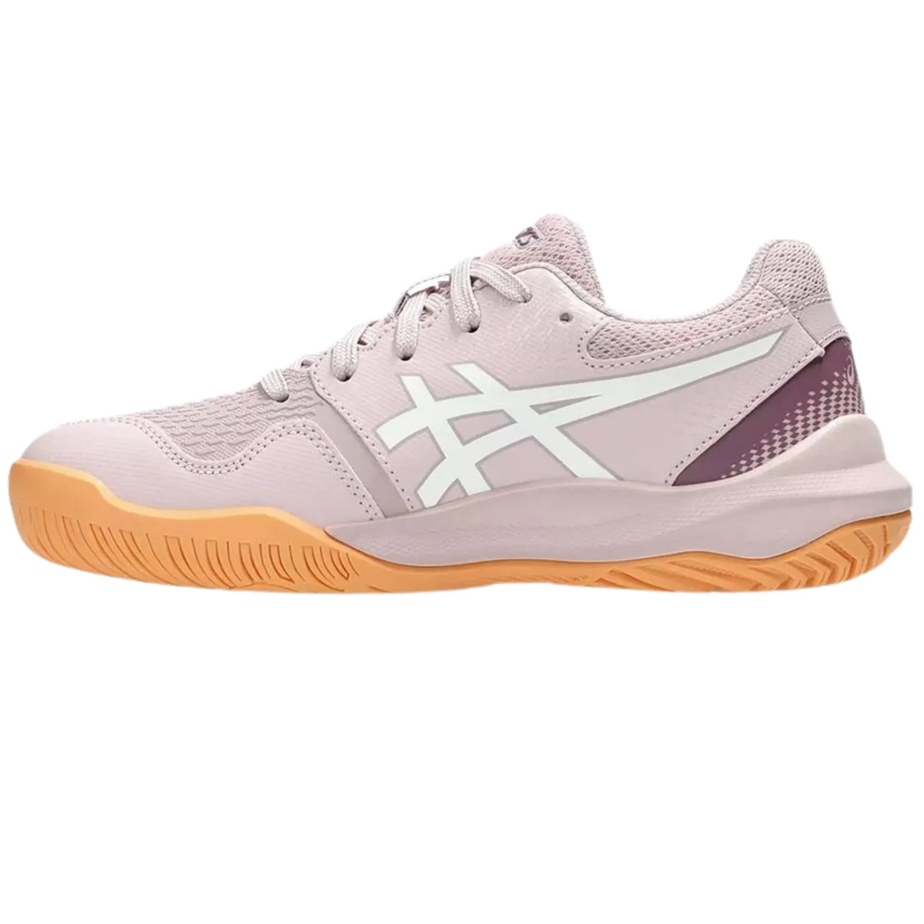 Asics Gel Resolution 9 Clay Youth Tennis Shoes - Watershed Rose/White