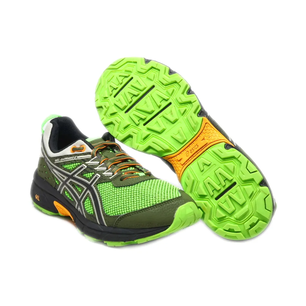 Asics Gel-Sangaku 2 Sport Shoes Fabric Green Colour For Men