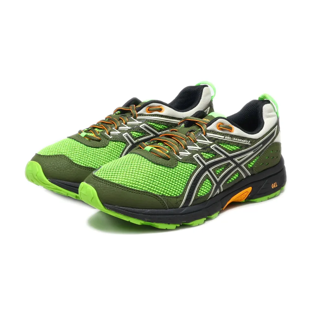 Asics Gel-Sangaku 2 Sport Shoes Fabric Green Colour For Men