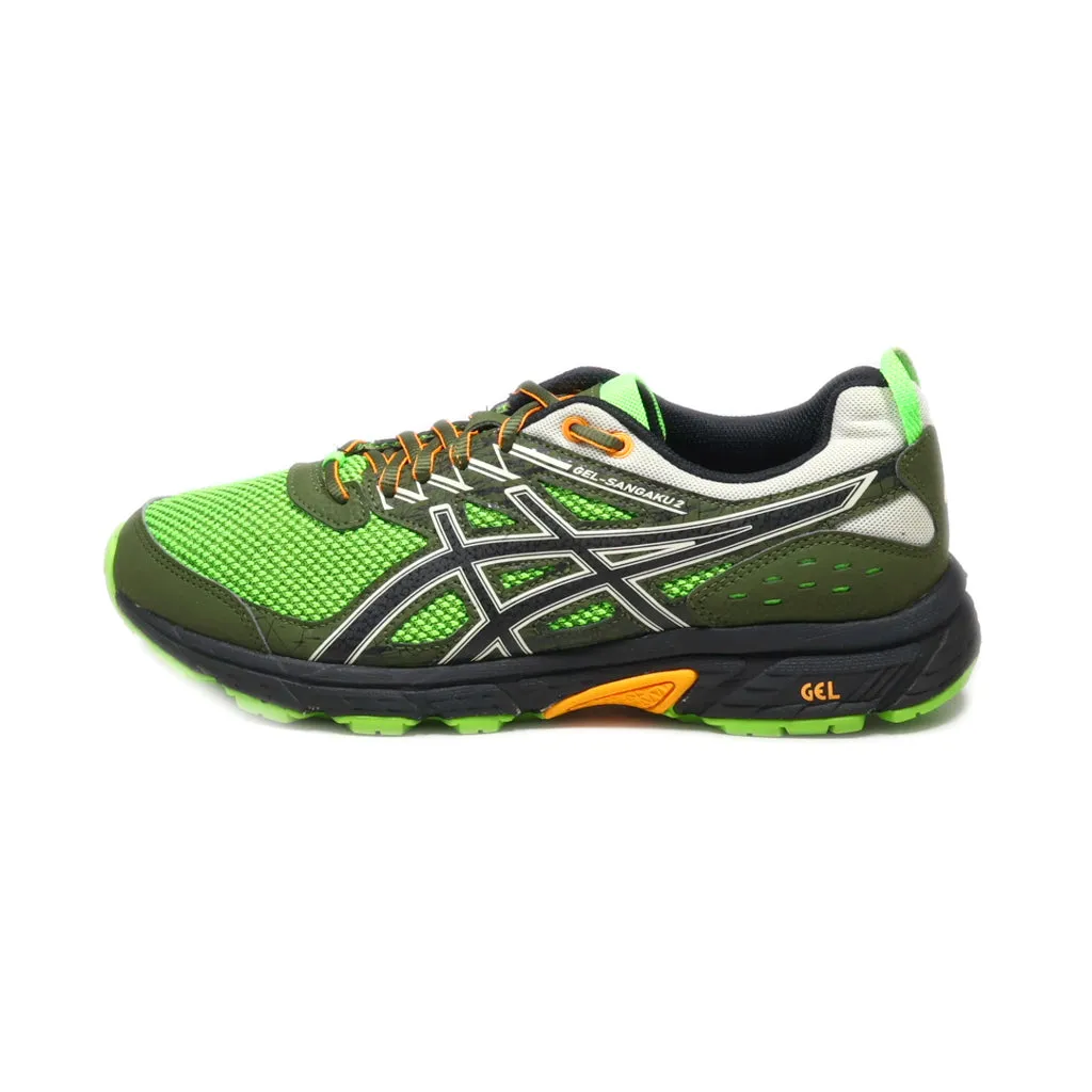 Asics Gel-Sangaku 2 Sport Shoes Fabric Green Colour For Men