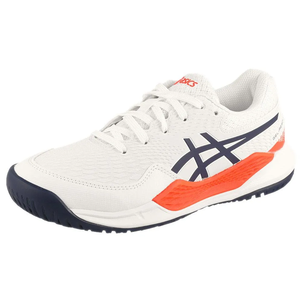 Asics Junior Gel-Resolution 9 GS - White/Blue Expanse