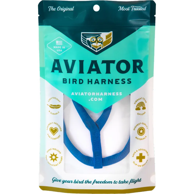 Aviator Harness Medium Blue