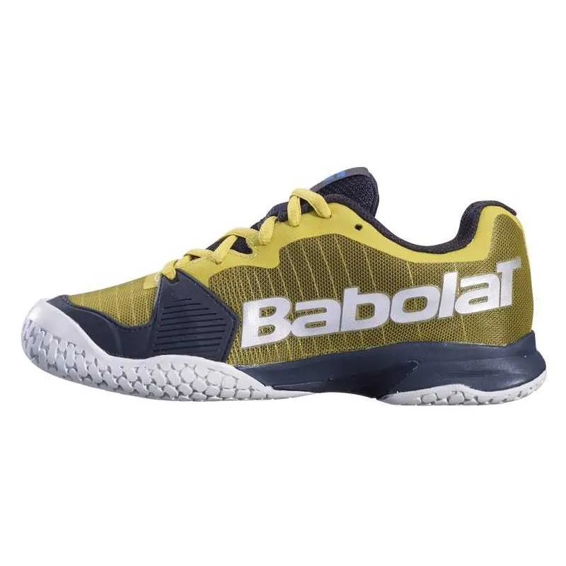 Babolat Jet All Court Kids & Women Dark Yellow Black Handball Volleyball Tennis Shoes