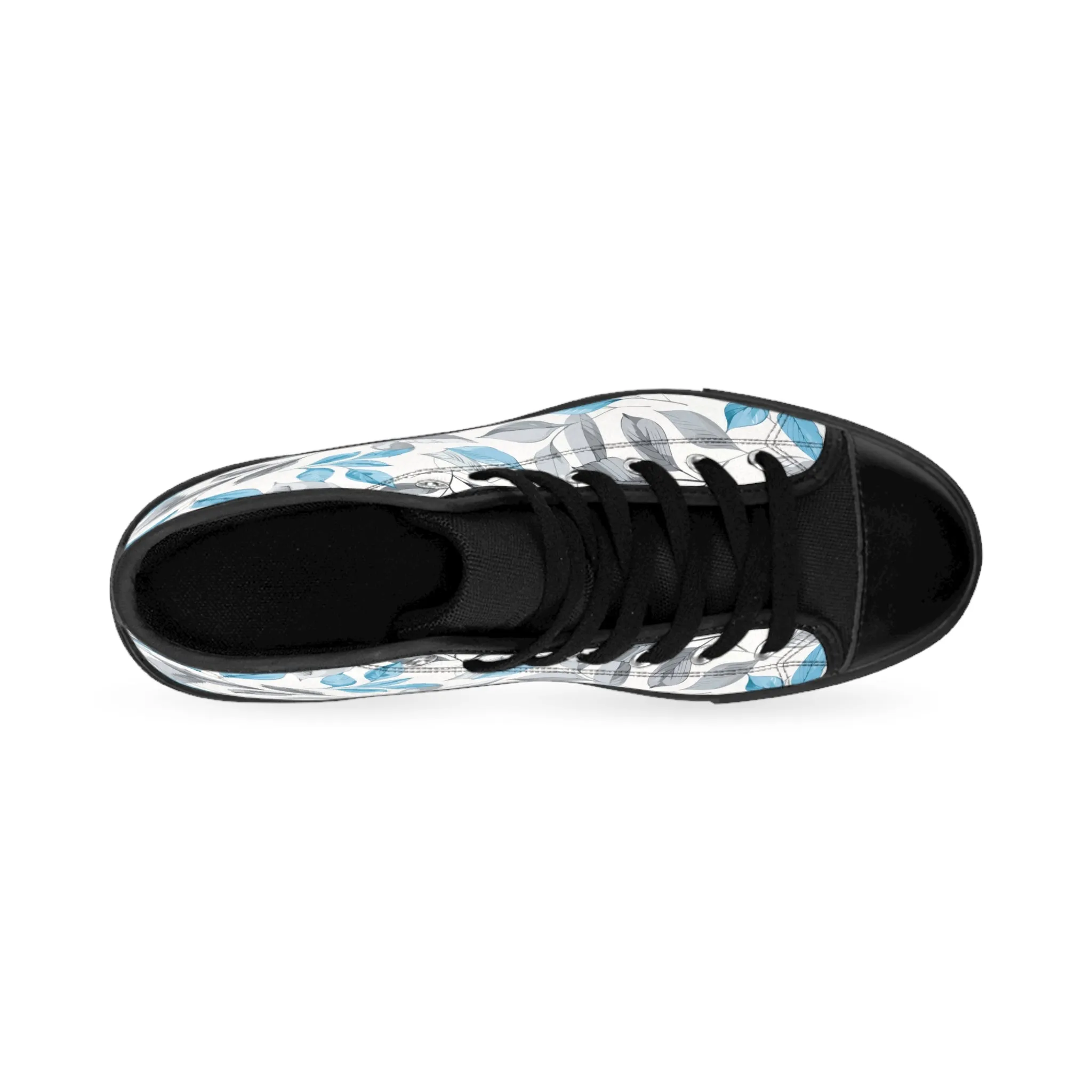 Blue Leaves Plant Women's Classic Sneakers