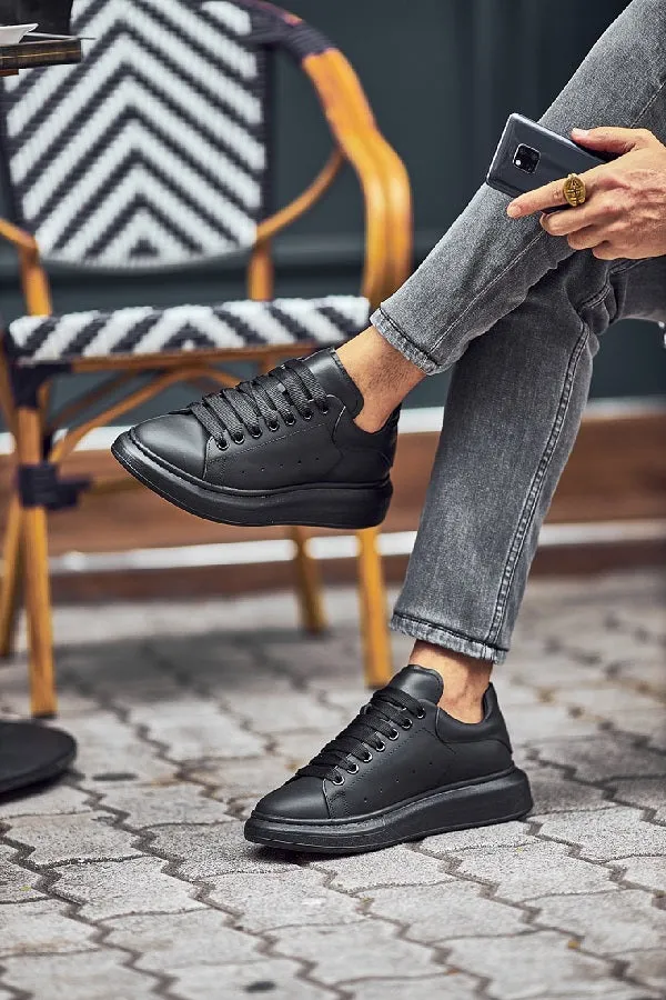 Brabion Tauris Black High Top Sneakers