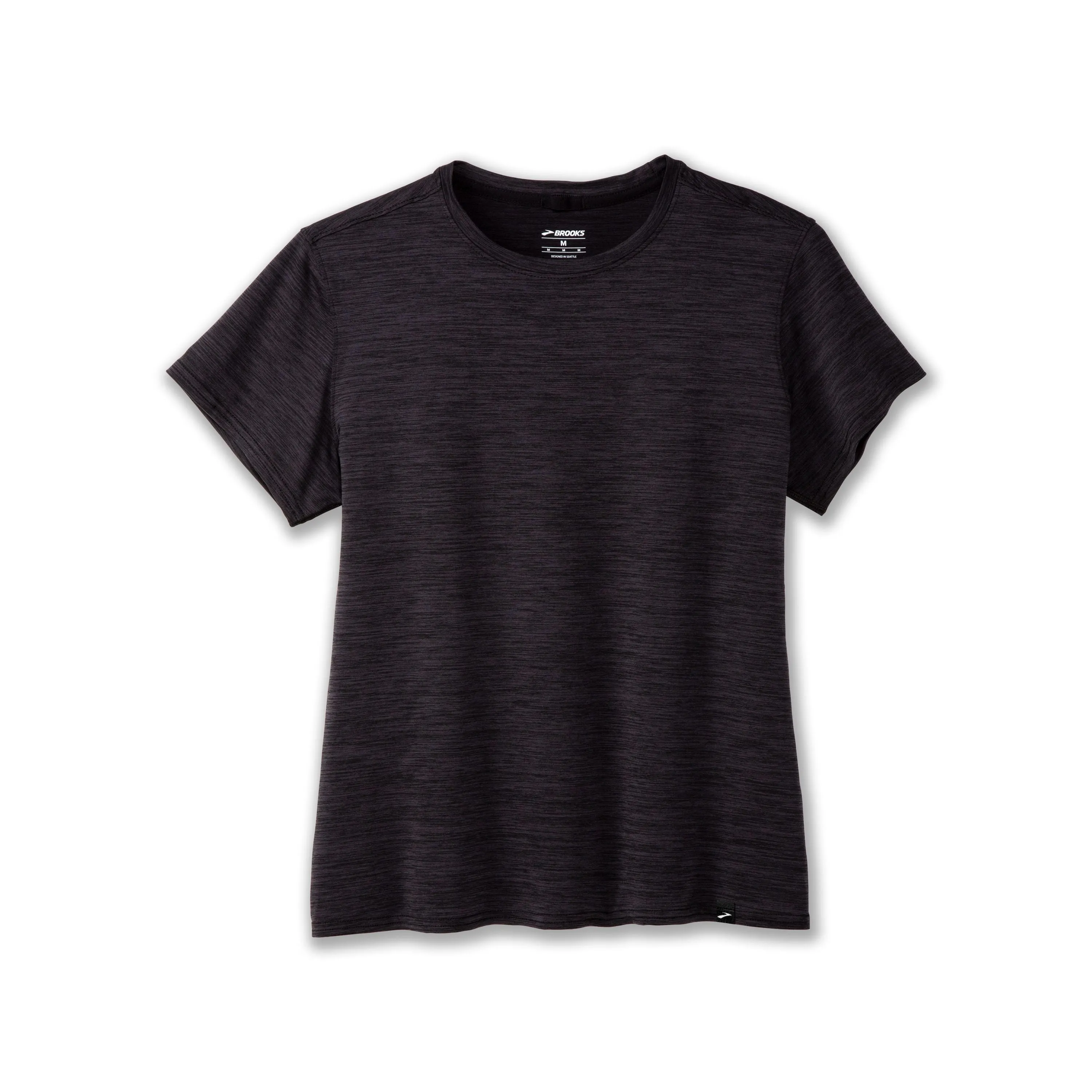 Brooks | Luxe Short Sleeve | Women's | Heather Deep Black