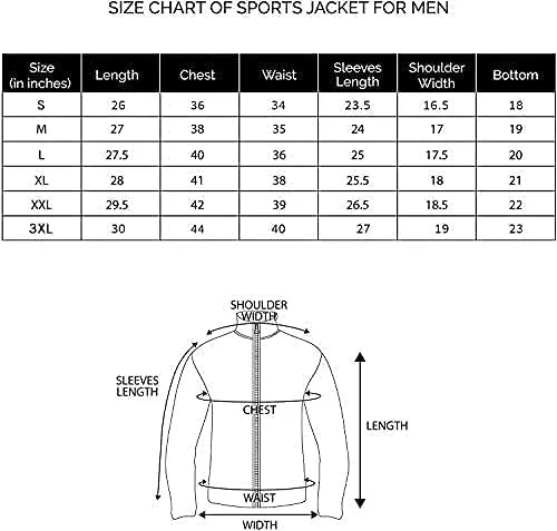 CHKOKKO Men Winter Sports Running Zipper Stylish Jacket Ecru M