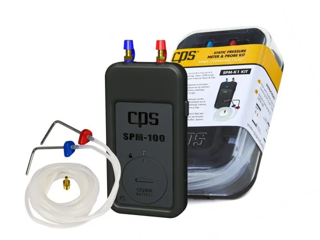 CPS Products SPM-K1 Static Pressure Meter & Probe Kit