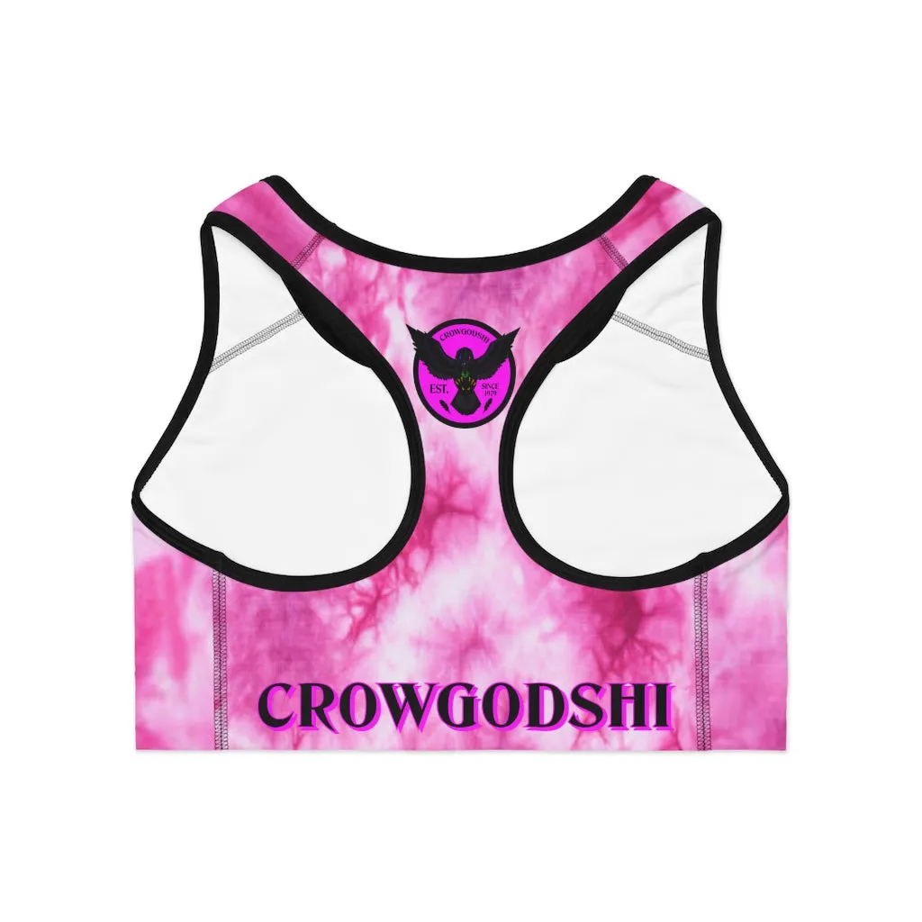 Crowgodshi Designer Queen Japanese Characters Sports Bra