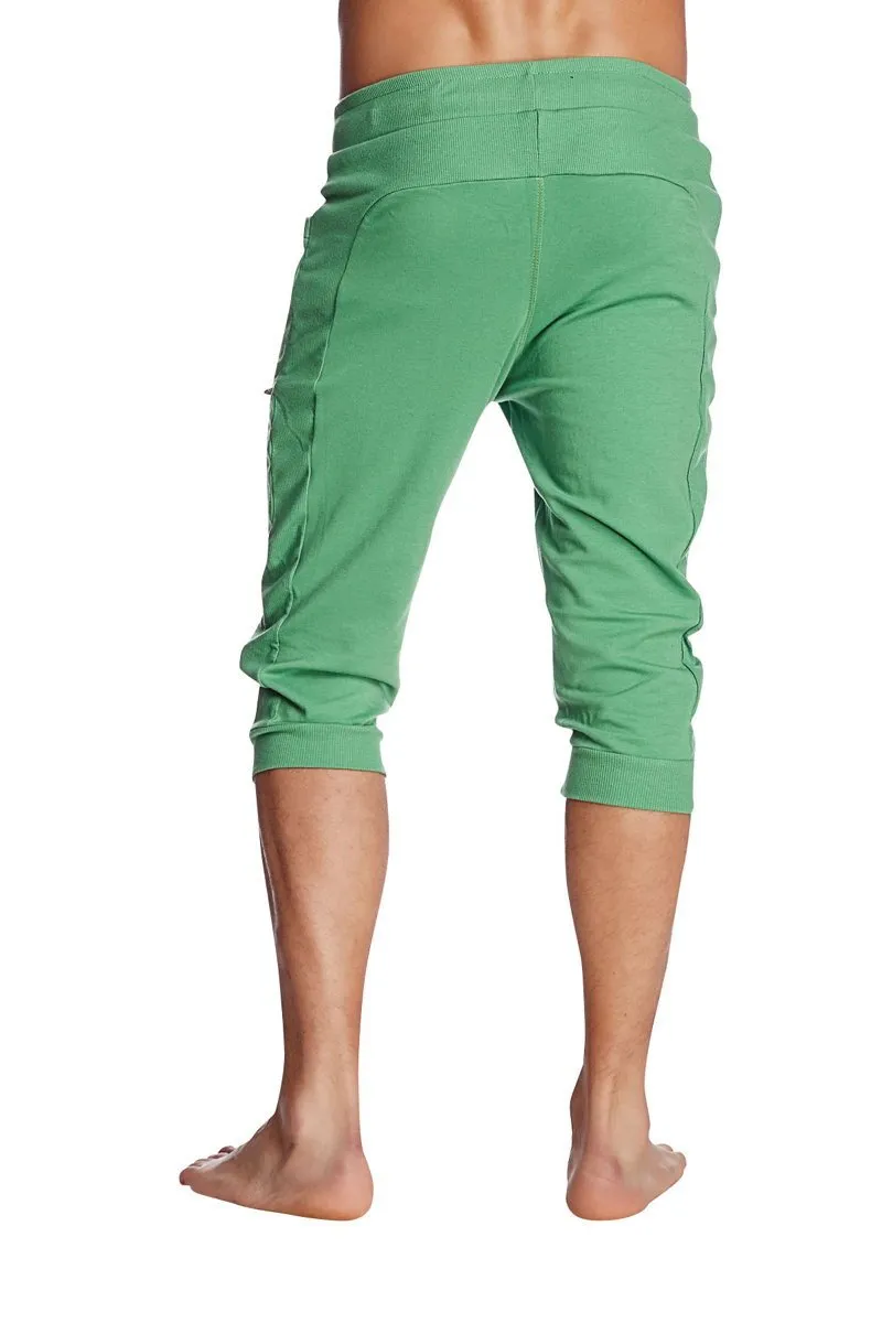 Cuffed Yoga Pants (Solid Bamboo Green)