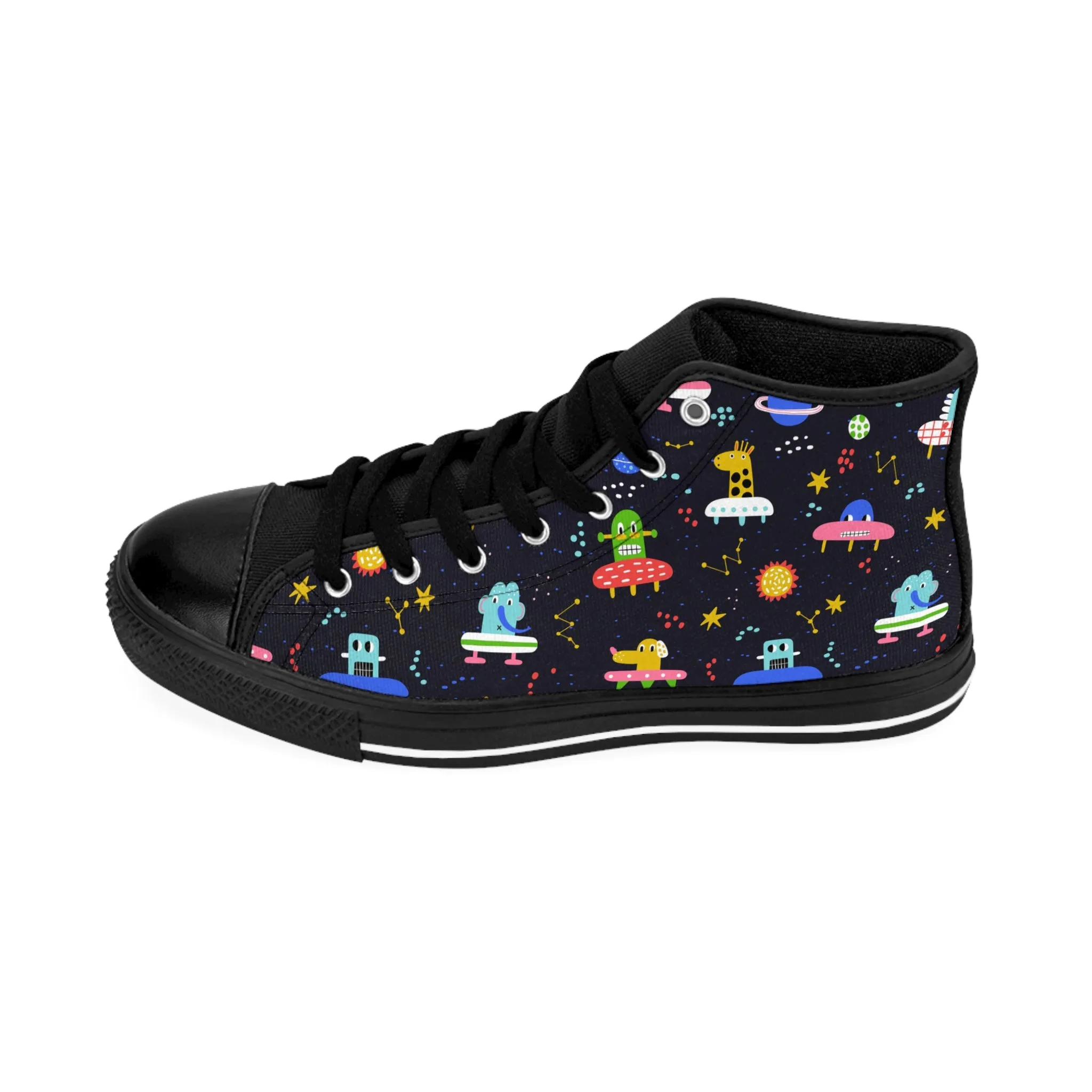 Cute Alien Robot Women's Classic Sneakers