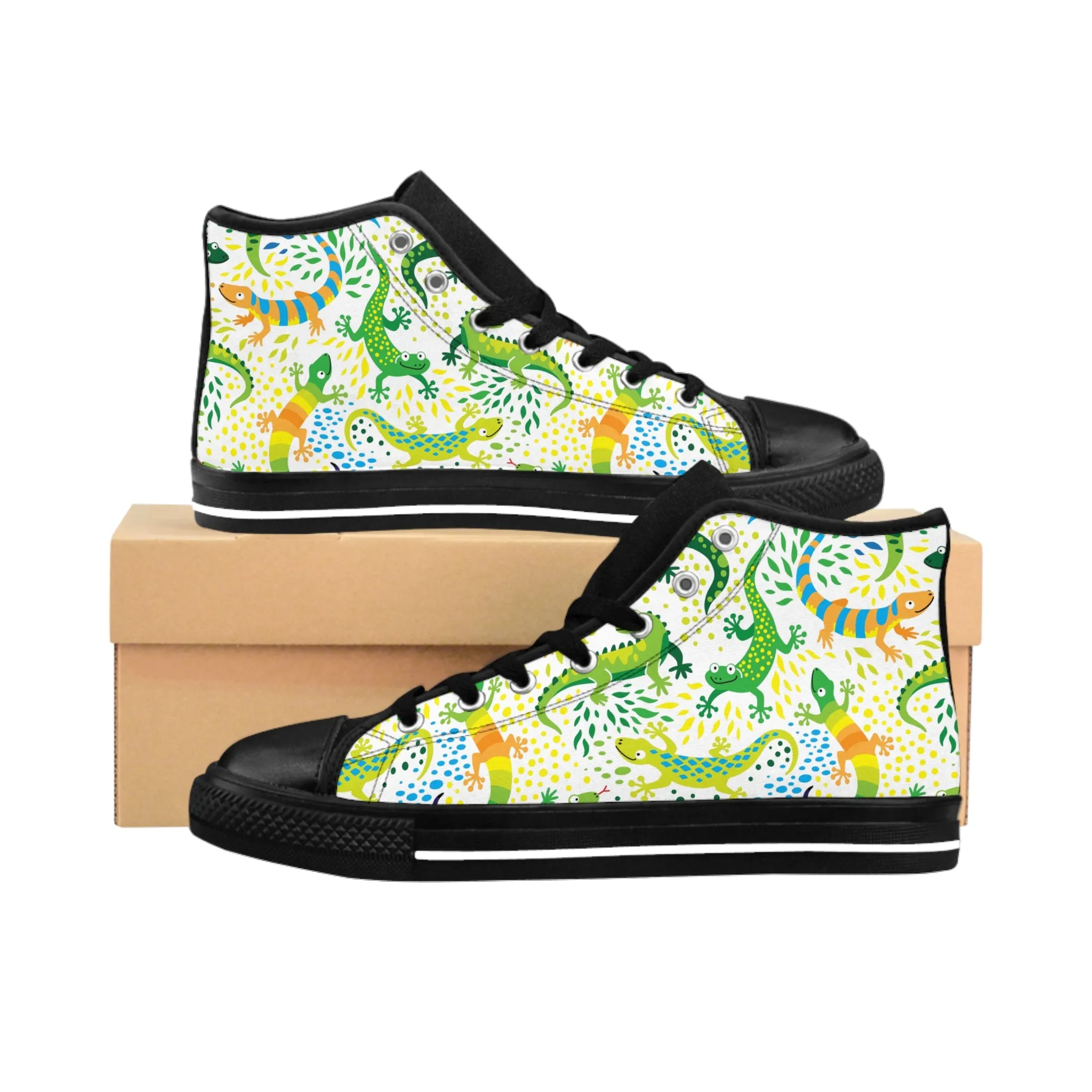 Cute and Funny Lizards Women's Classic Sneakers