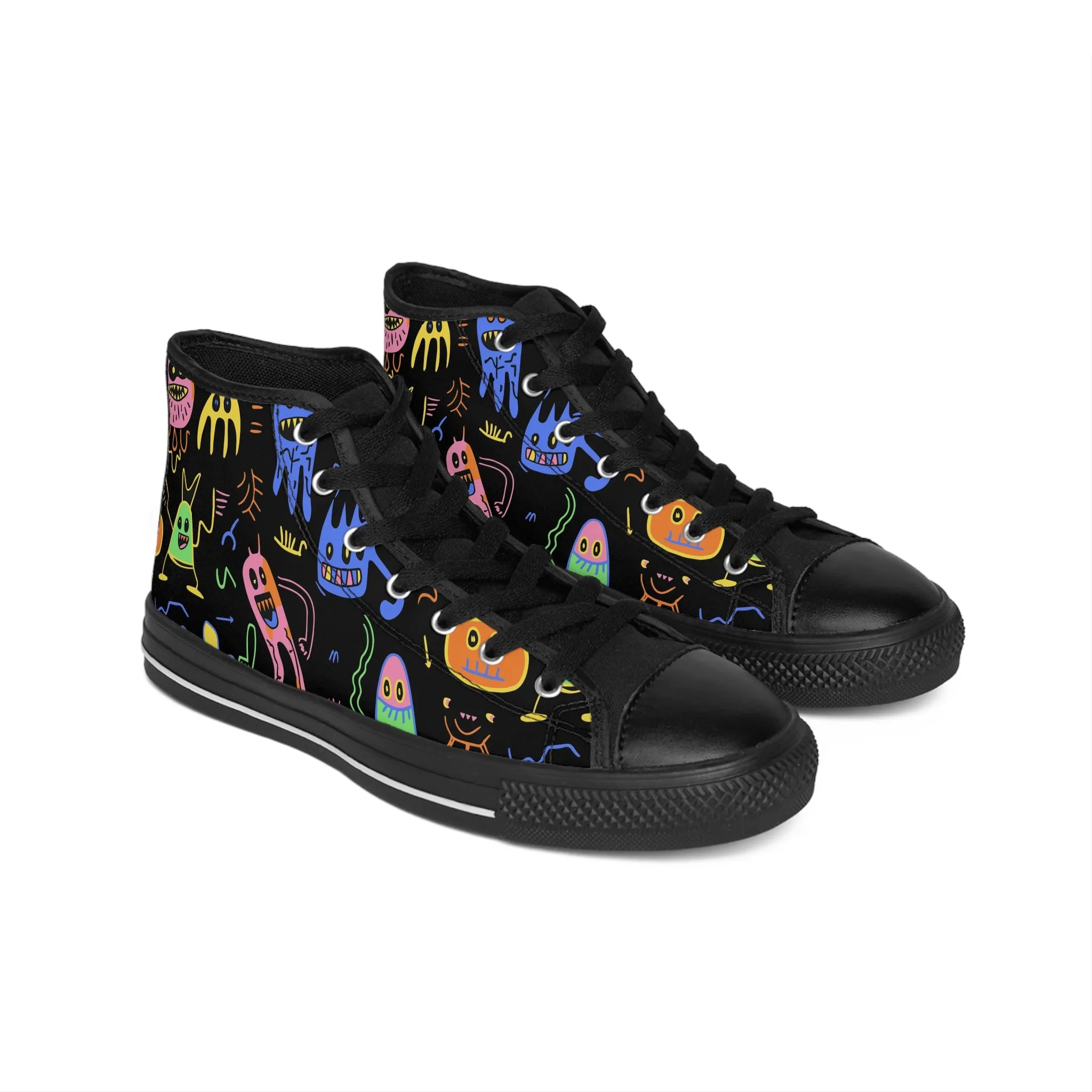 Cute Colorful Monsters Women's Classic Sneakers