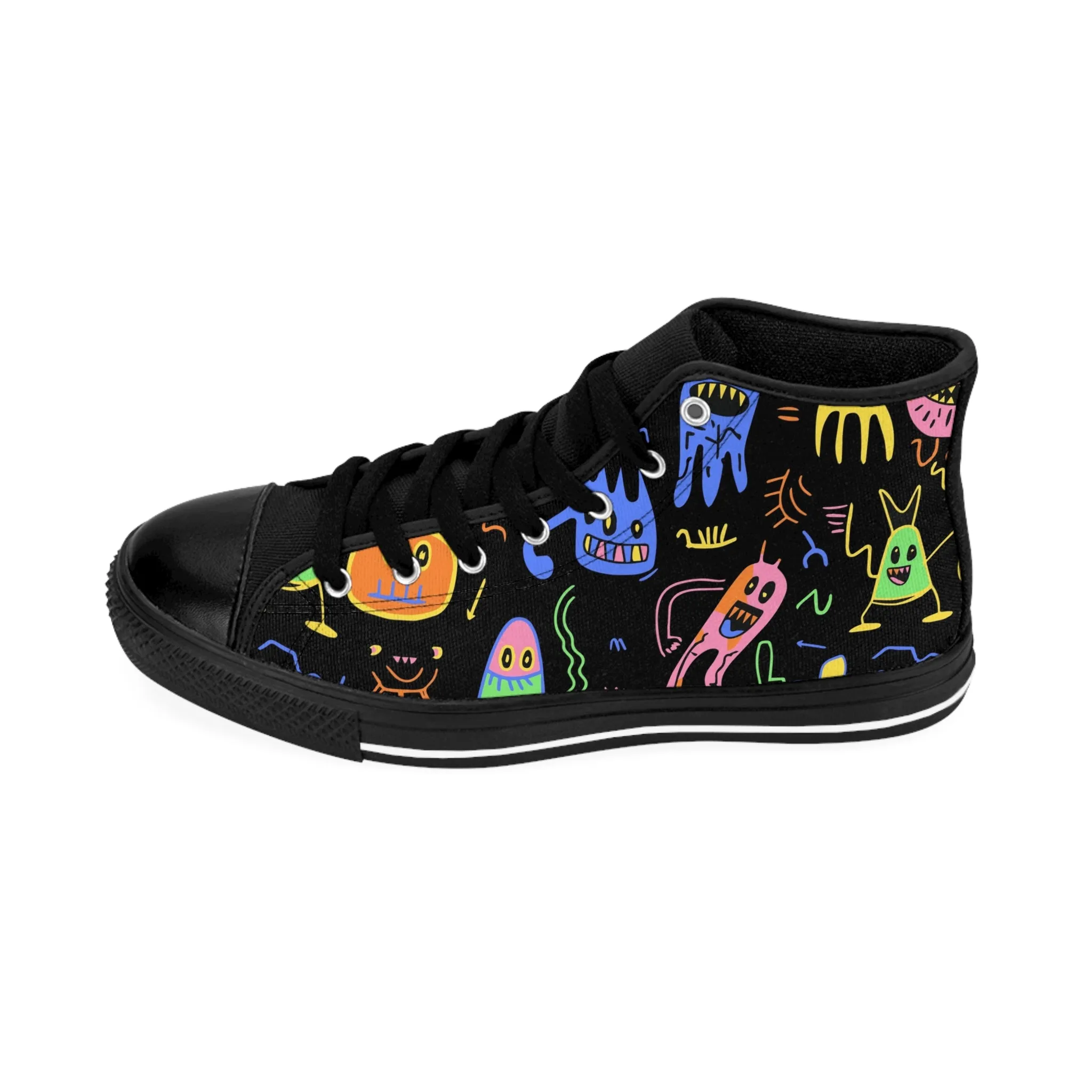 Cute Colorful Monsters Women's Classic Sneakers