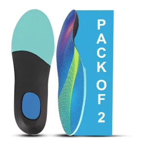 Dr Foot | Insole for Shoes Men | Arch Support for Flat Feet | Flat Feet Arch Support Insole|Shoe Insole|Gel Insoles for Men|Plantar Fasciitis|Slim Back Pain Relief Product|Orthotics|Small -Pack Of 2