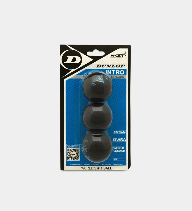 Dunlop Intro Squash Ball 3 Pack