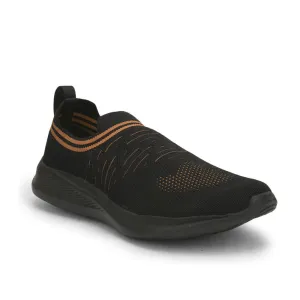 Force 10 Sports Non Lacing Shoe For Men (Black) SIMON-E By Liberty