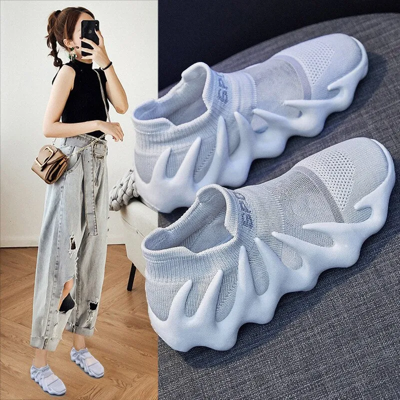 Futuristic Korean Style Comfy Breathable Shoes