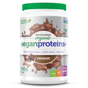 Genuine Health Organic Fermented Vegan Proteins  - Chocolate (600g)