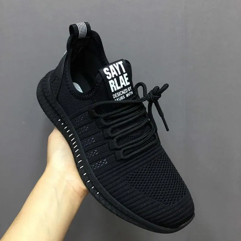 GOAT Vulcan Black Mesh Sneakers Shoes