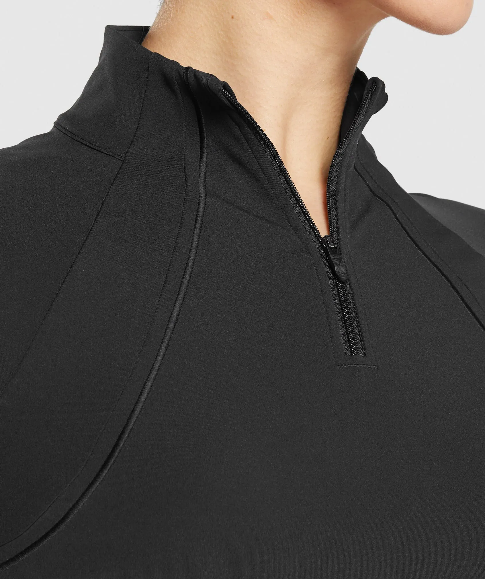 Gymshark Running 1/4 Zip - Black