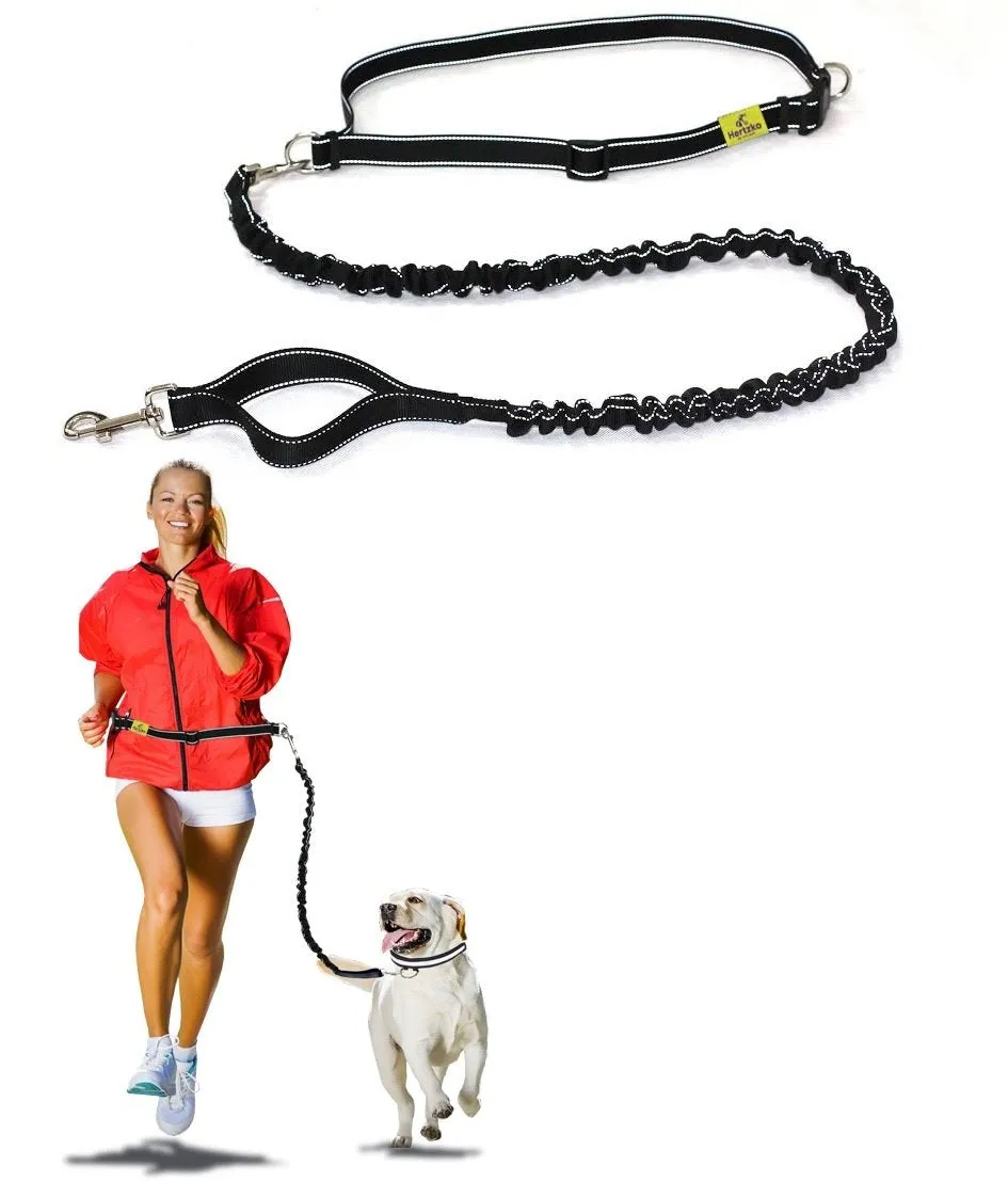 Hands Free Dog Leash By   Great Running Leash For Mmedium To Large Dogs - Strong