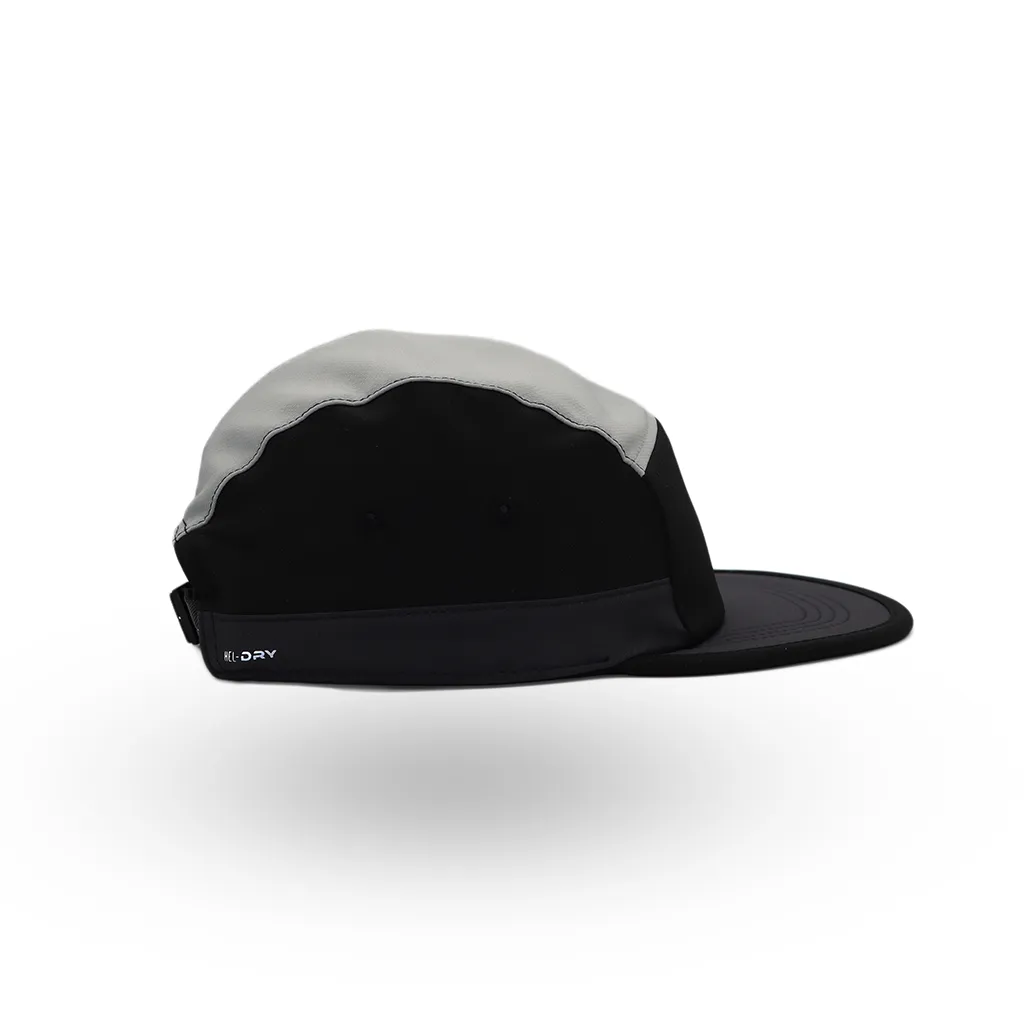 Helios Headwear Speed Lid 7 Panel Cap - Black And Less Black