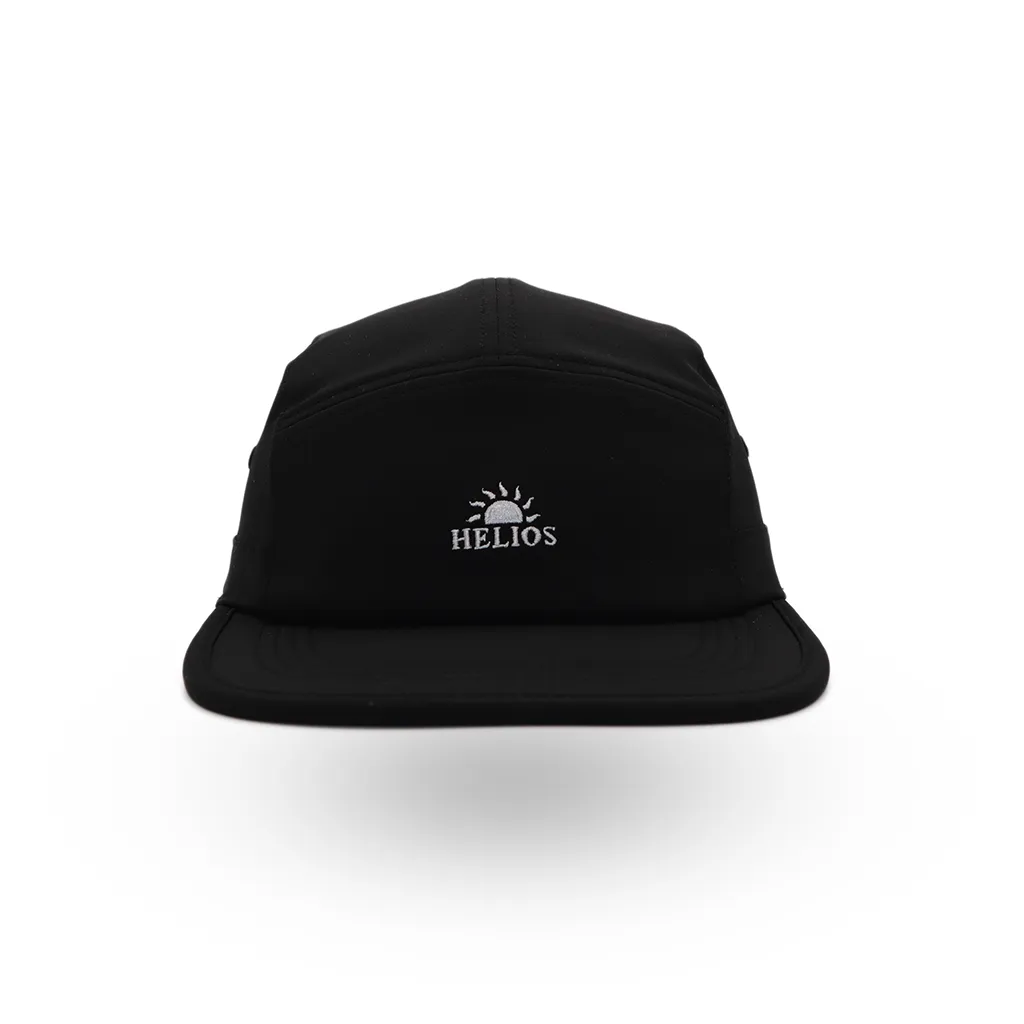 Helios Headwear Speed Lid 7 Panel Cap - Black