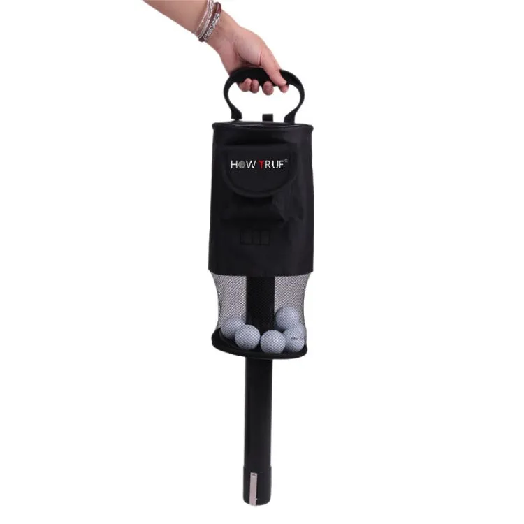 HOWTRUE Golf Detachable Standing Ball Picker(Black)