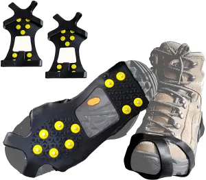 Ice Cleats Crampons Shoe Boot Spikes Ice Grippers