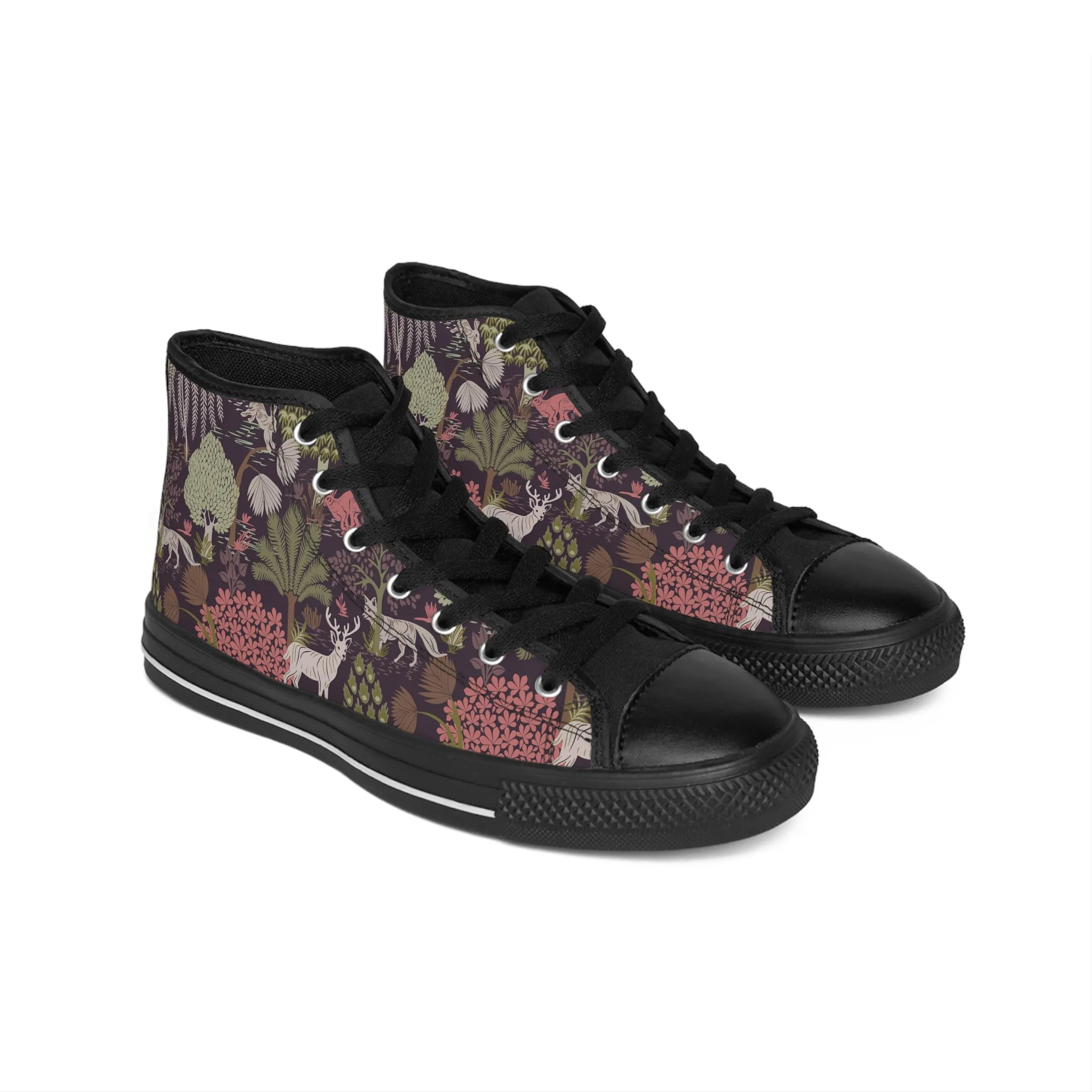 Jungle and Deer Women's Classic Sneakers