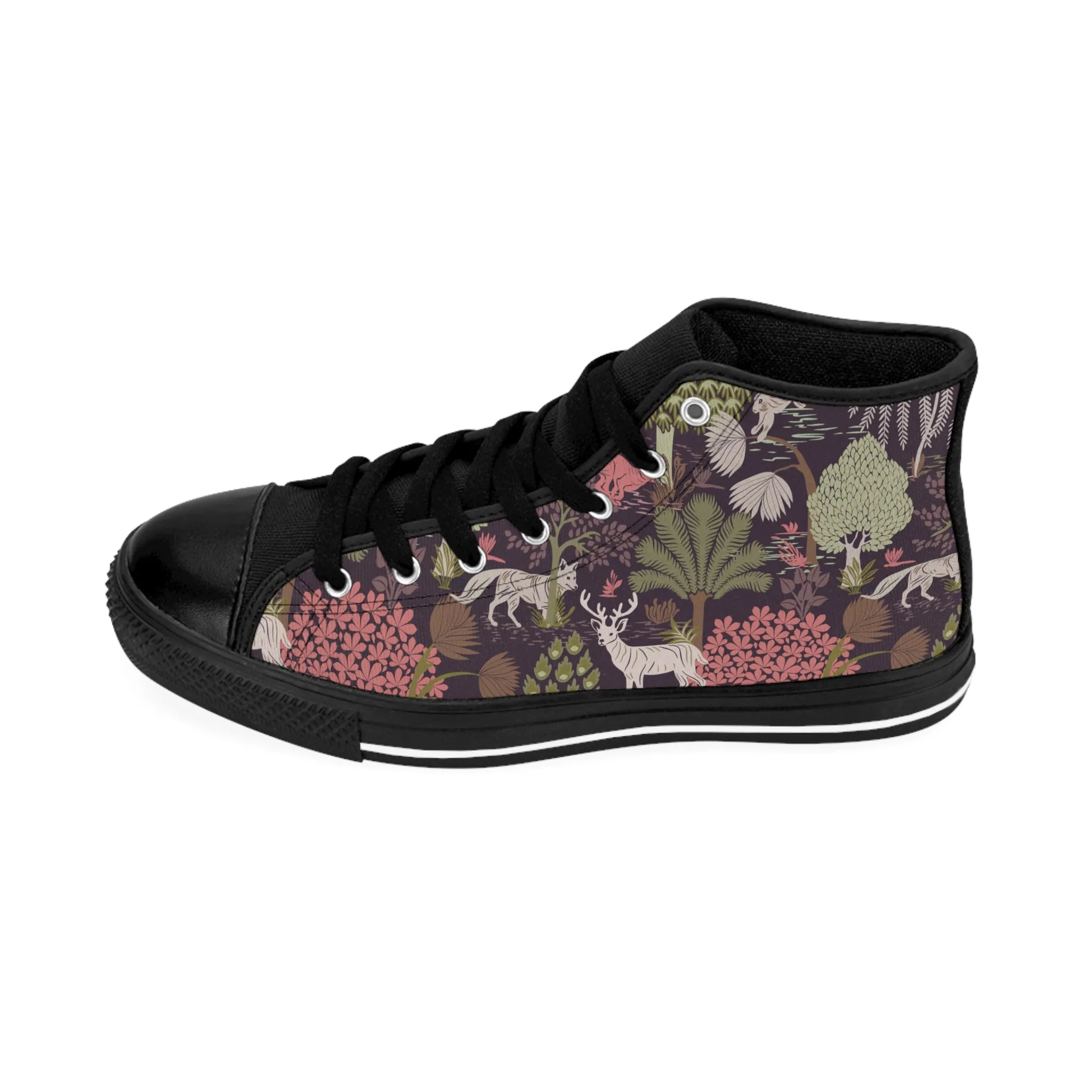 Jungle and Deer Women's Classic Sneakers