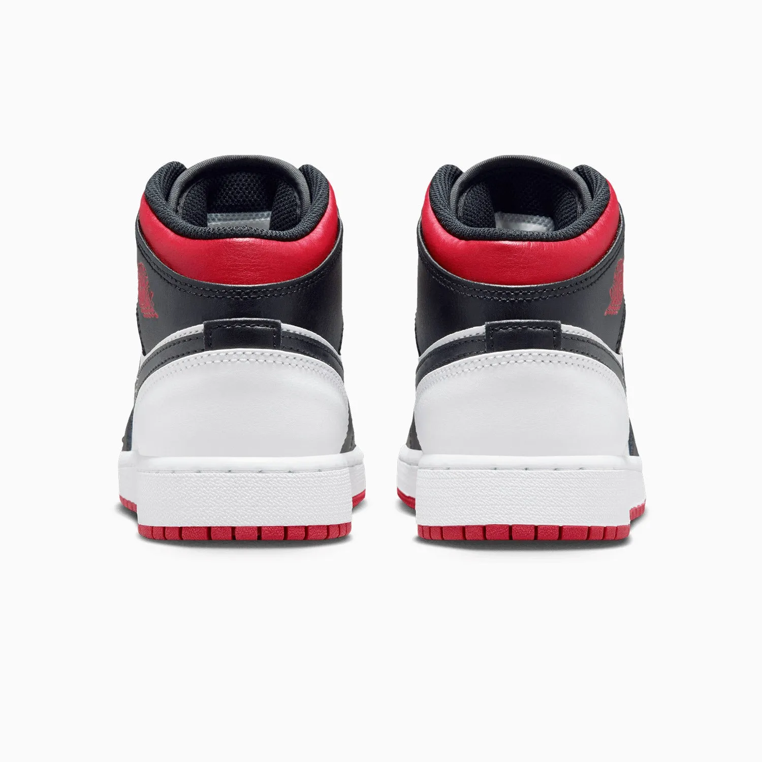 Kid's Air Jordan 1 Mid "Gym Red Black Toe" Grade School