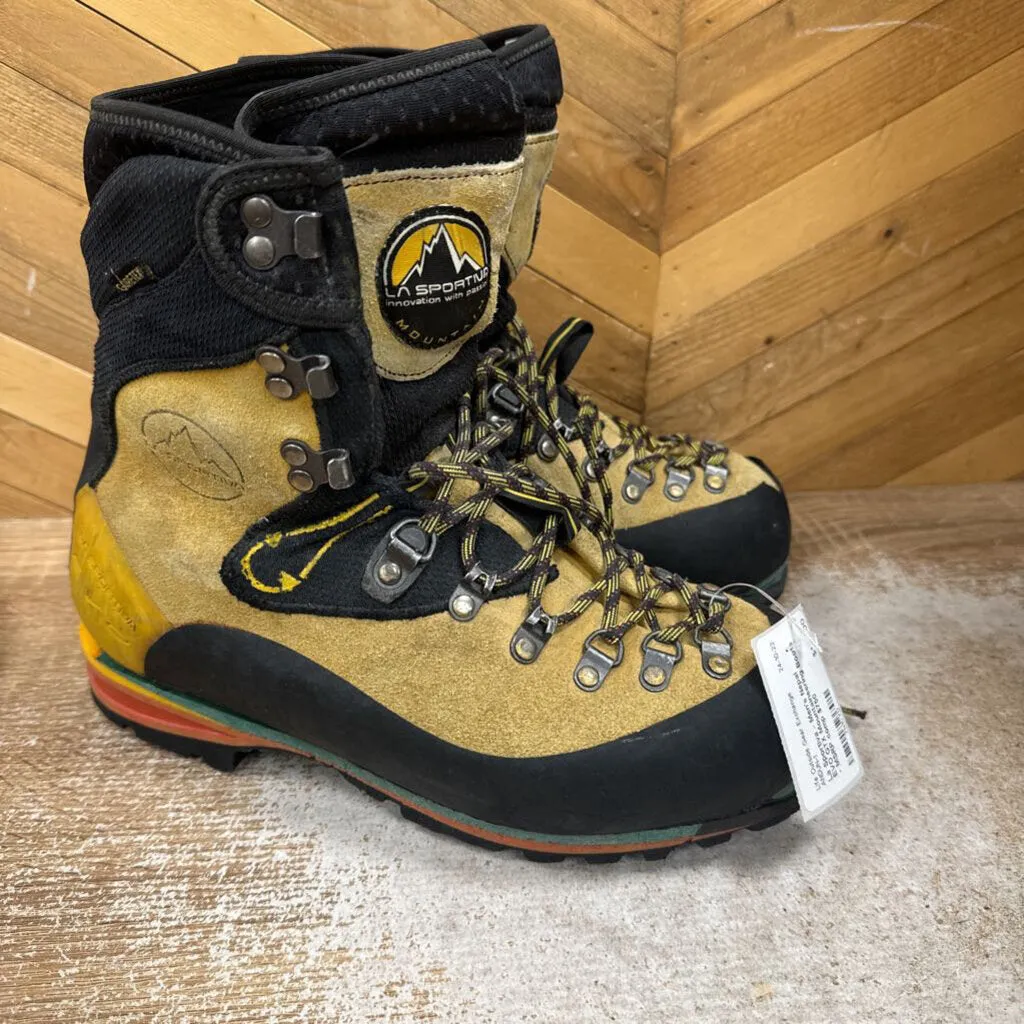 La Sportiva - Men's Nepal EVO GTX Mountaineering Boots - MSRP comp $750: Black/Brown-men-M8